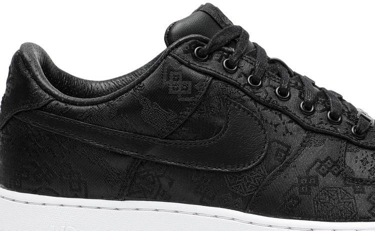 Fragment Design x CLOT x Air Force 1 'Black Silk'