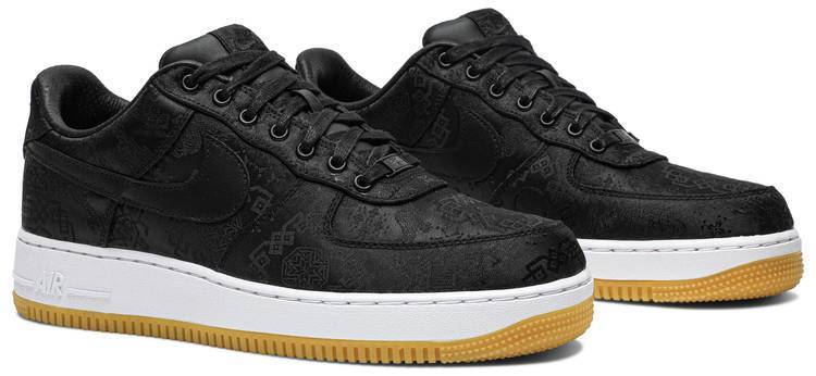 Fragment Design x CLOT x Air Force 1 'Black Silk'