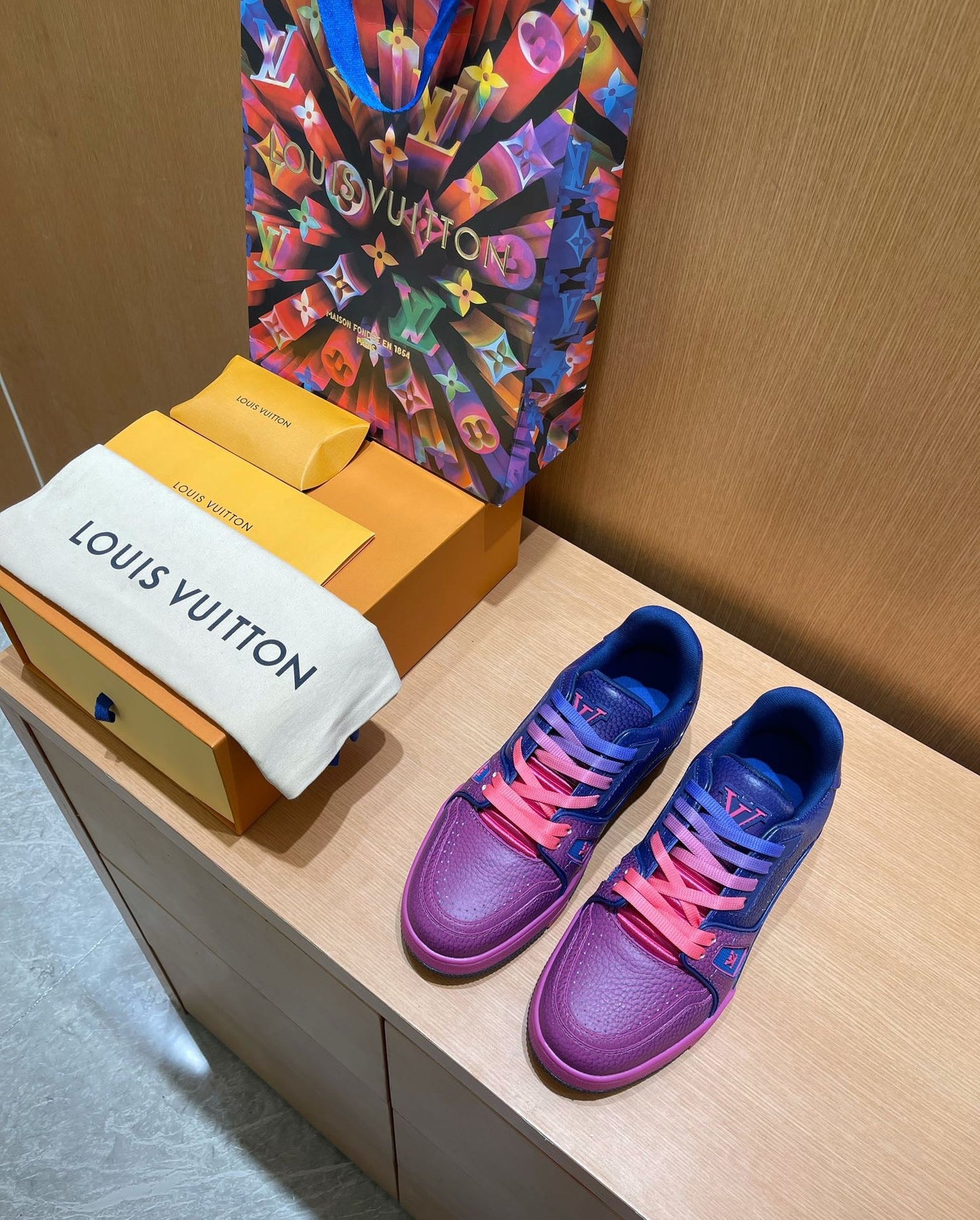 Louis Vuitton LV Trainer Pink Ombre