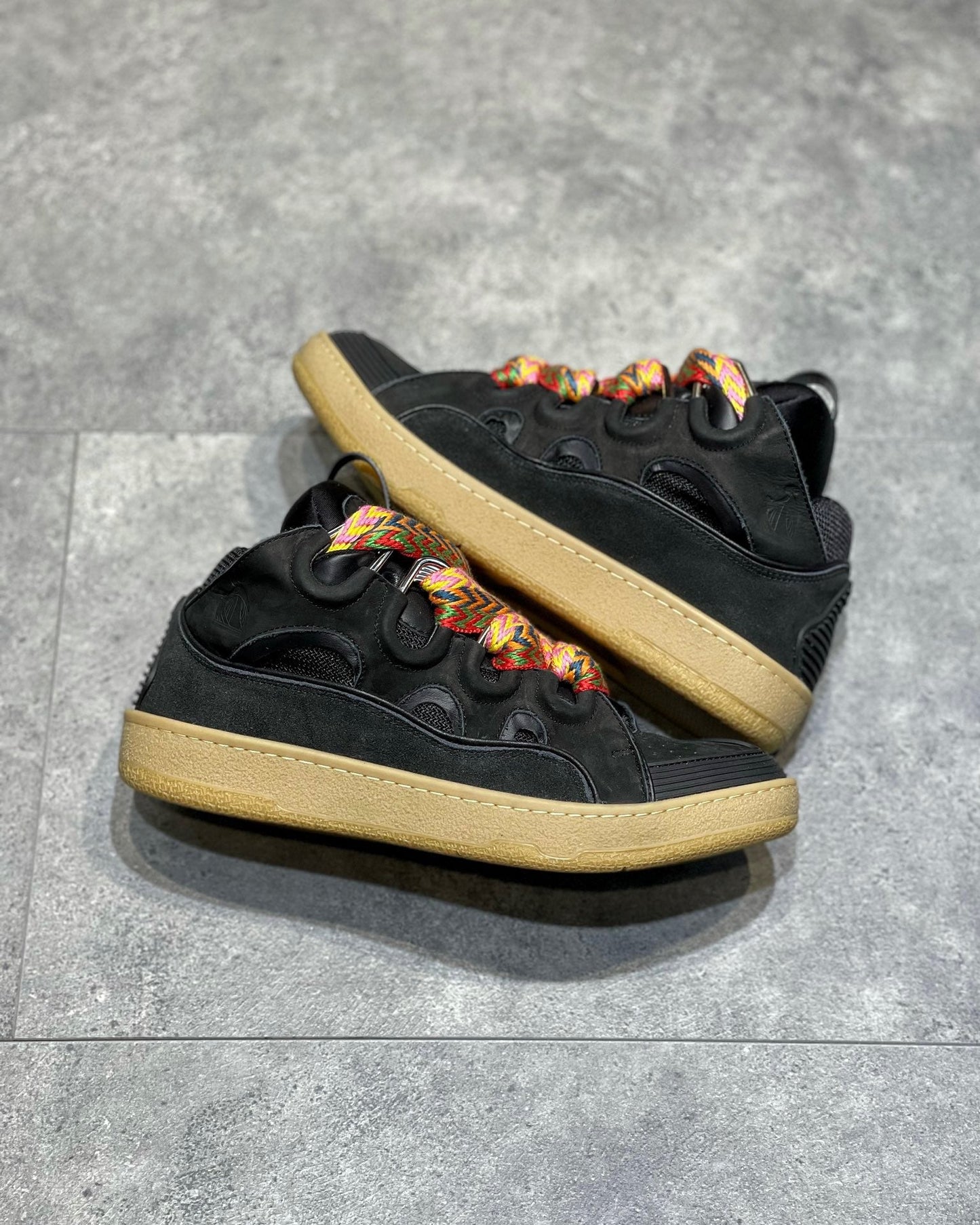 Lanvin Leather Curb Black