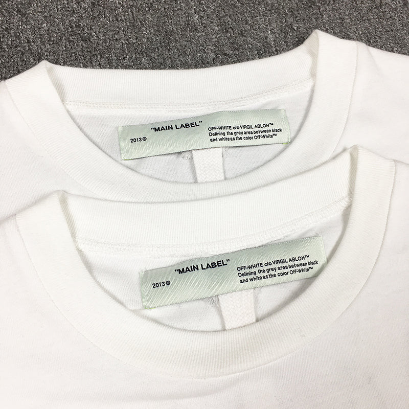 OFF WHITE 20SS Golden Ratio Arrow Graffiti T shirt White