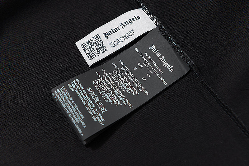 Palm Angels Doubled Logo Crewneck T-shirt
