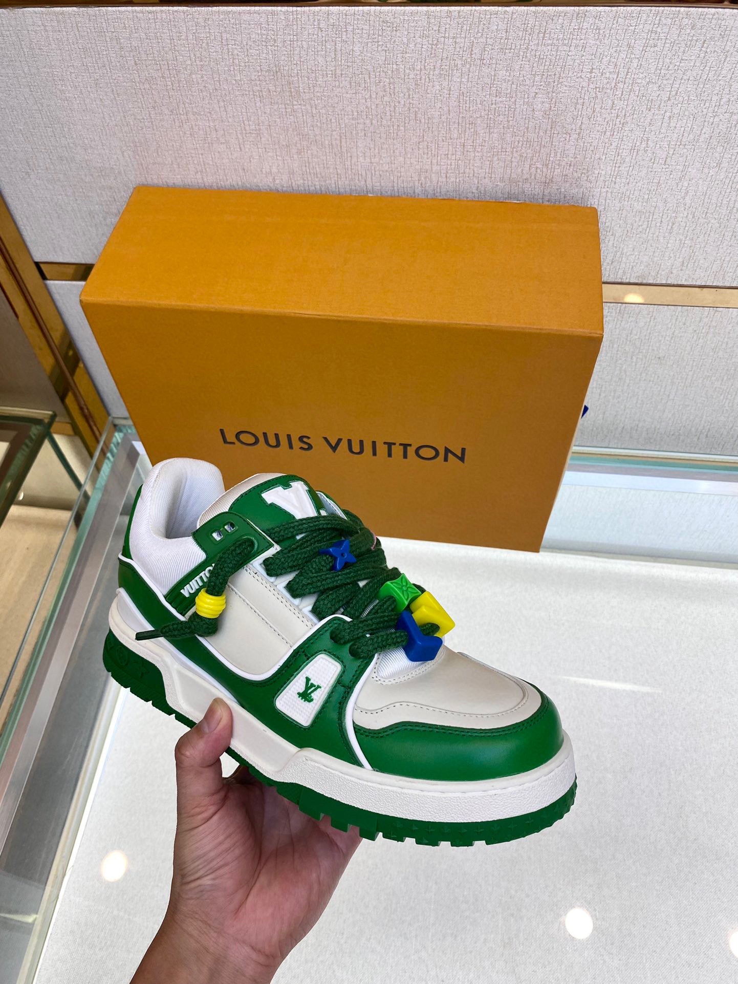 Louis Vuitton LV Trainer Maxi Green