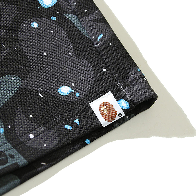 BAPE Space Camo Shark Sweat Shorts