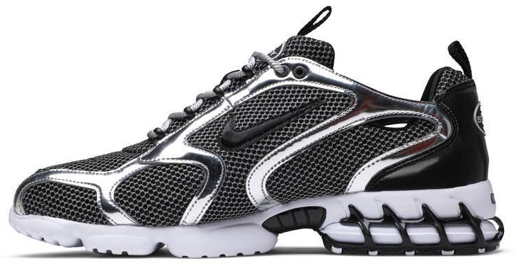 Stussy x Air Zoom Spiridon Caged 'Pure Platinum'