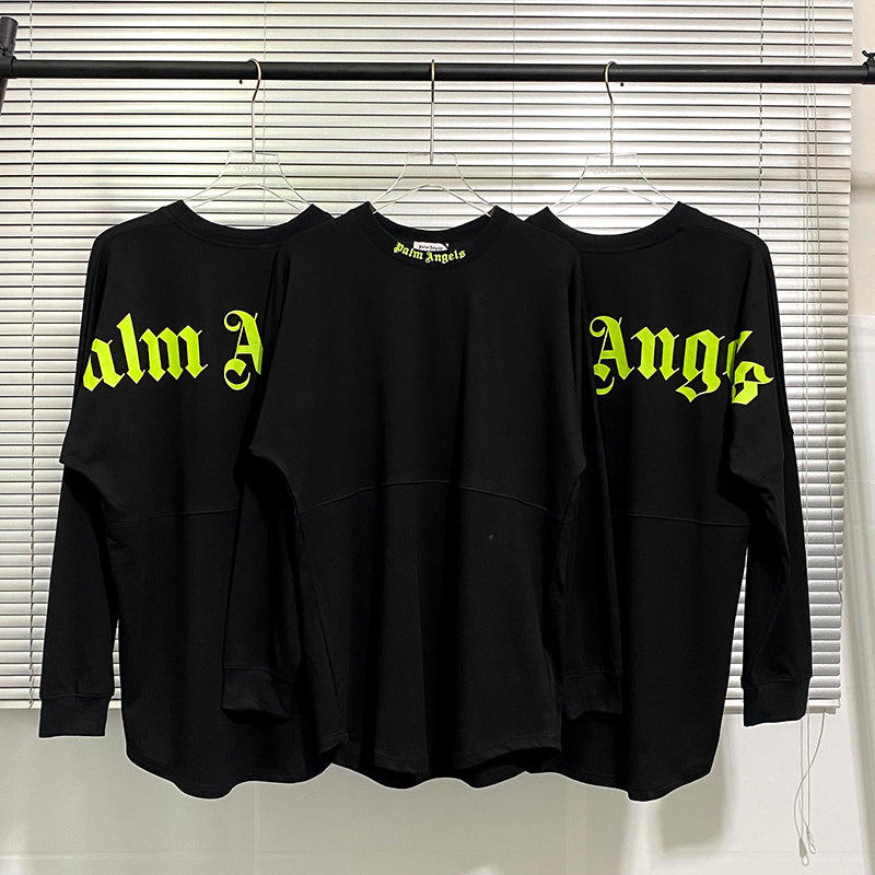 Palm Angels Logo Mock Neck Longsleeve T-Shirt