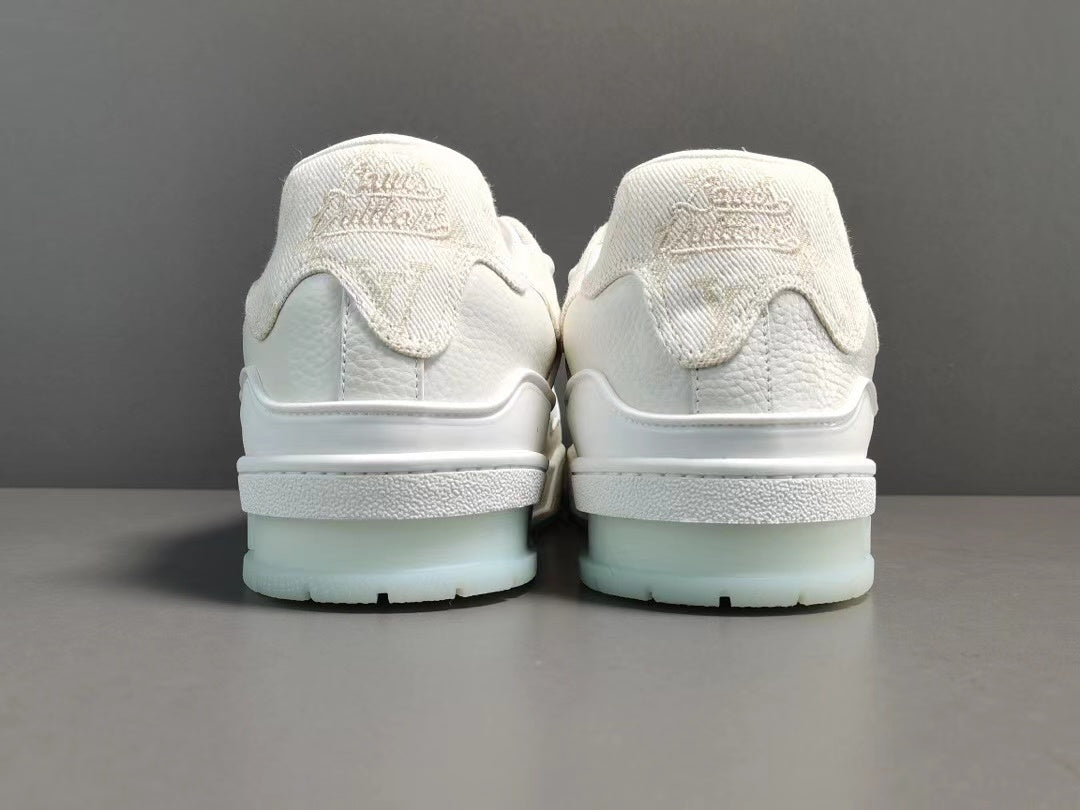Louis Vuitton LV Made Trainer Monogram Denim White