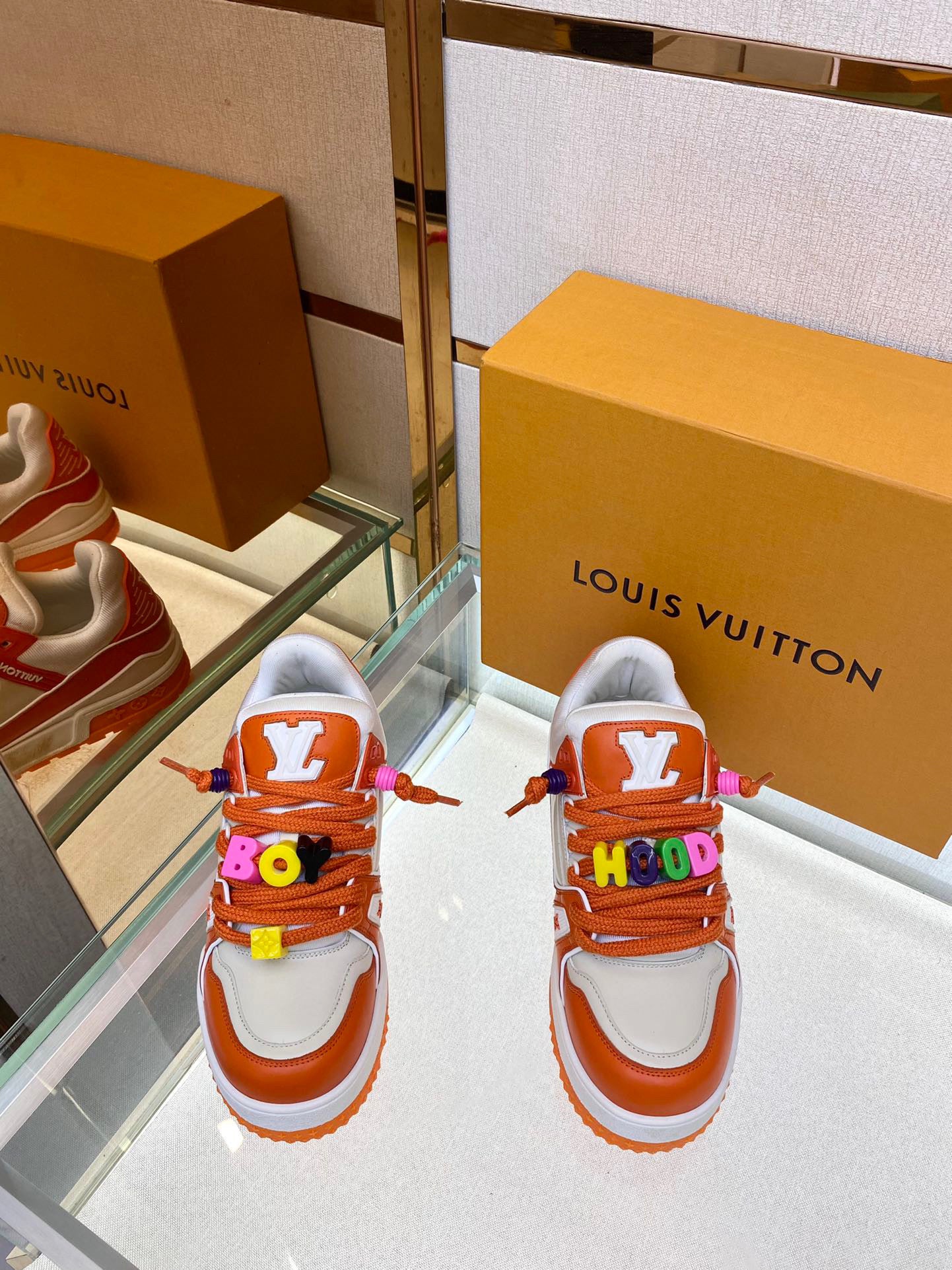Louis Vuitton LV Trainer Maxi Orange
