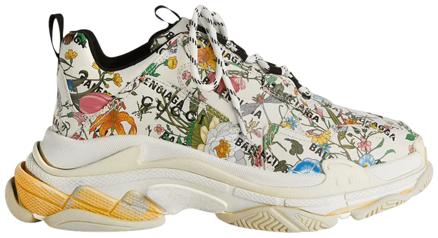 Gucci x Balenciaga Triple S 'The Hacker Project - Floral'