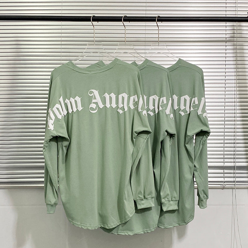 Palm Angels Logo Mock Neck Longsleeve T-Shirt