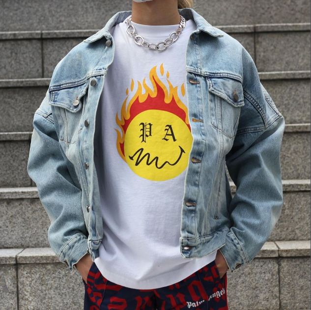 Palm Angels Burning Head Loose T-Shirt