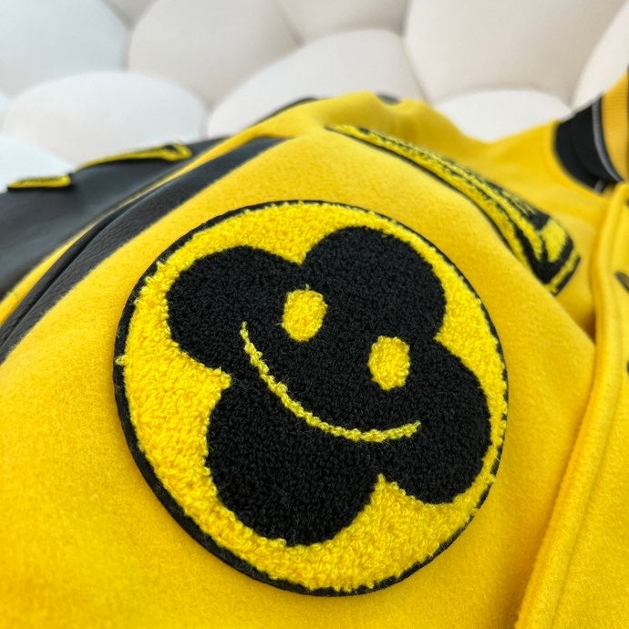 LEATHER EMBROIDERED VARSITY YELLOW | LOUIS VUITTON