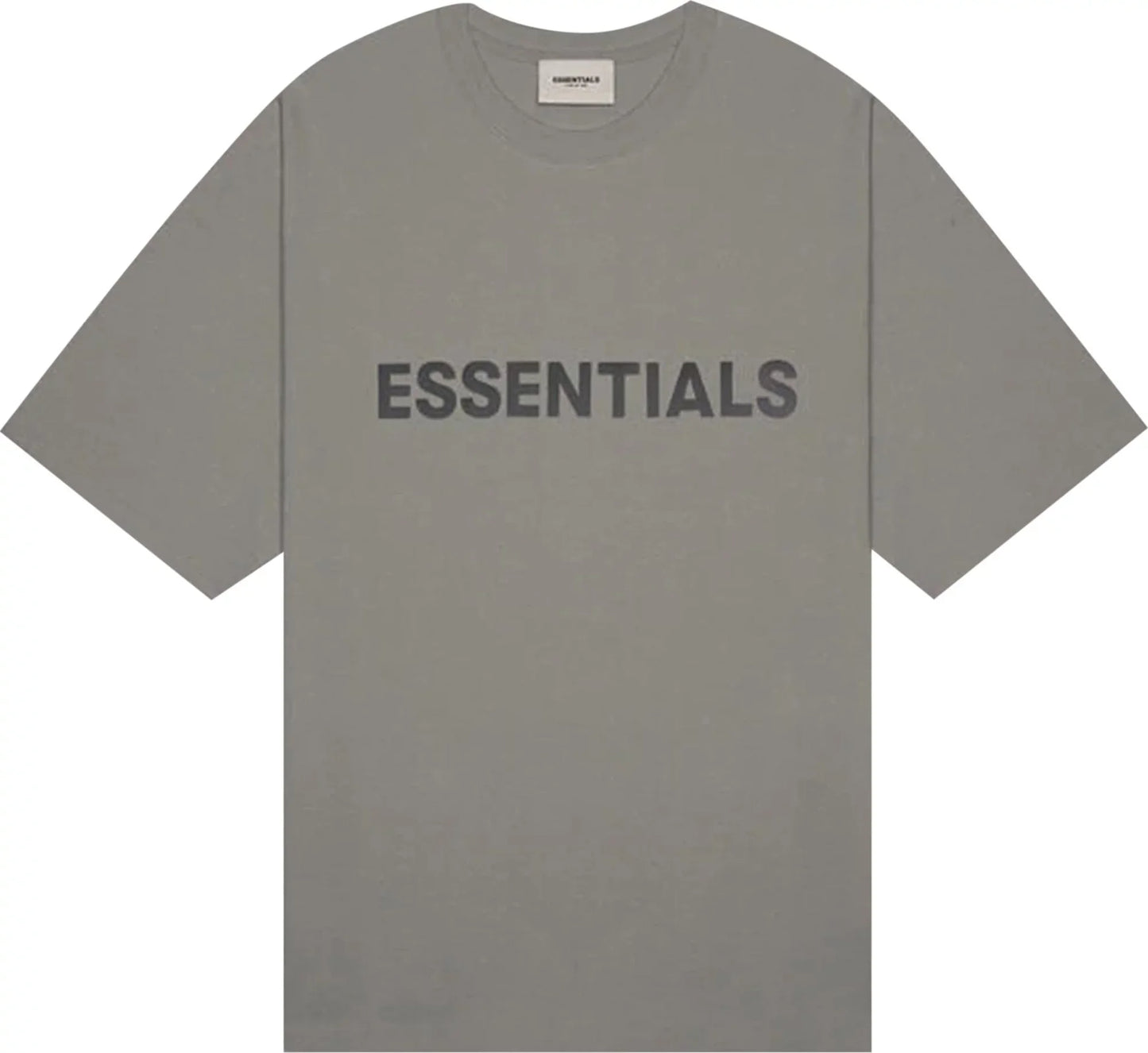 Fear of God Essentials Boxy T-Shirt Applique Logo 'Cement'