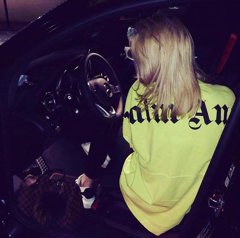 Palm Angels Logo Mock Neck Longsleeve T-Shirt