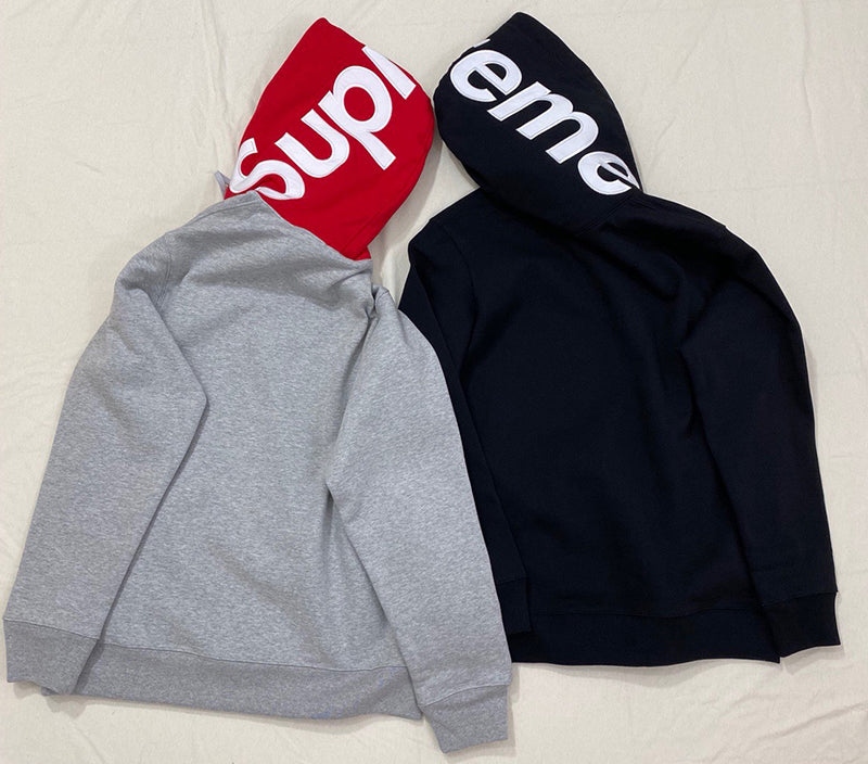 Supreme Contrast Hooded Sweatshirt Black
