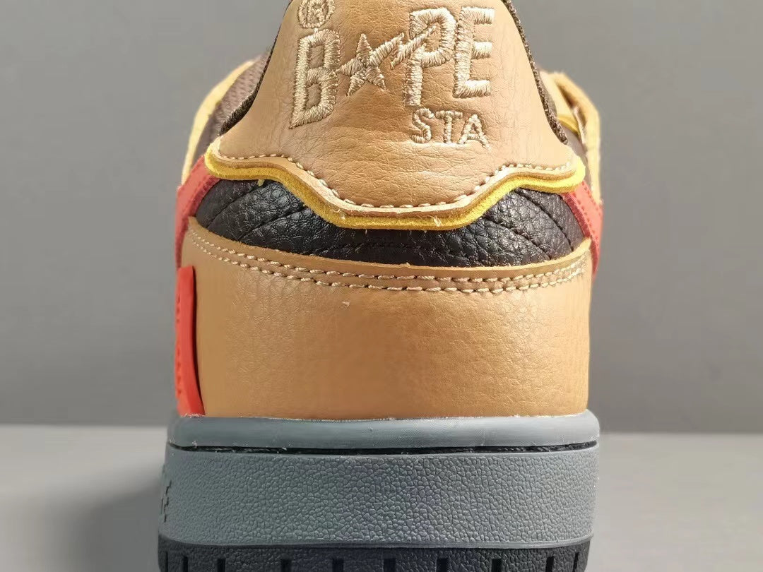 A Bathing Ape Bape SK8 Sta Brown Orange