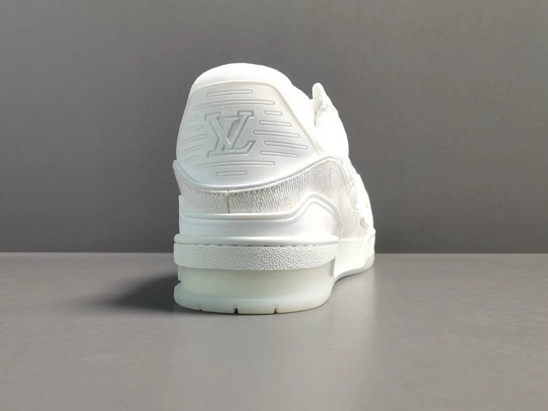 Louis Vuitton Trainer White Monogram Denim White