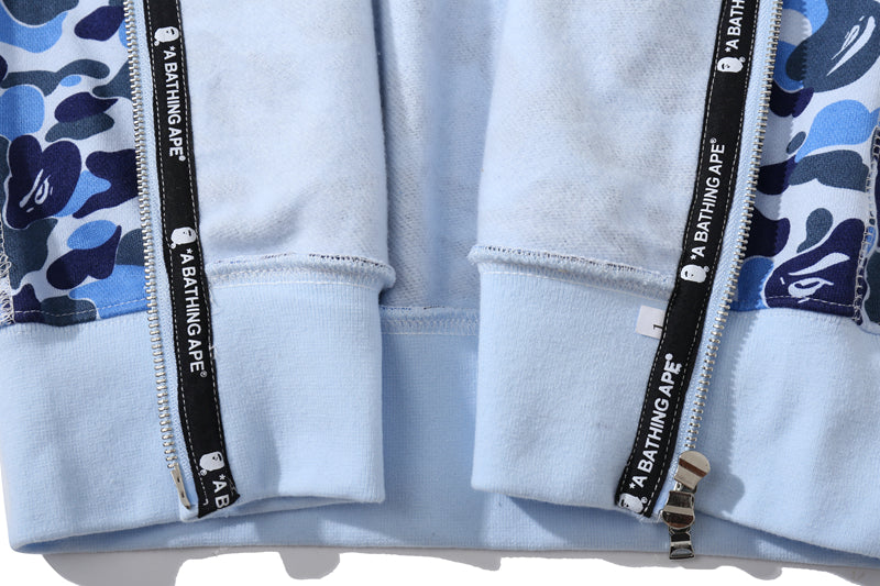 BAPE Color Camo Shark Wide Full Zip Double Hoodi
