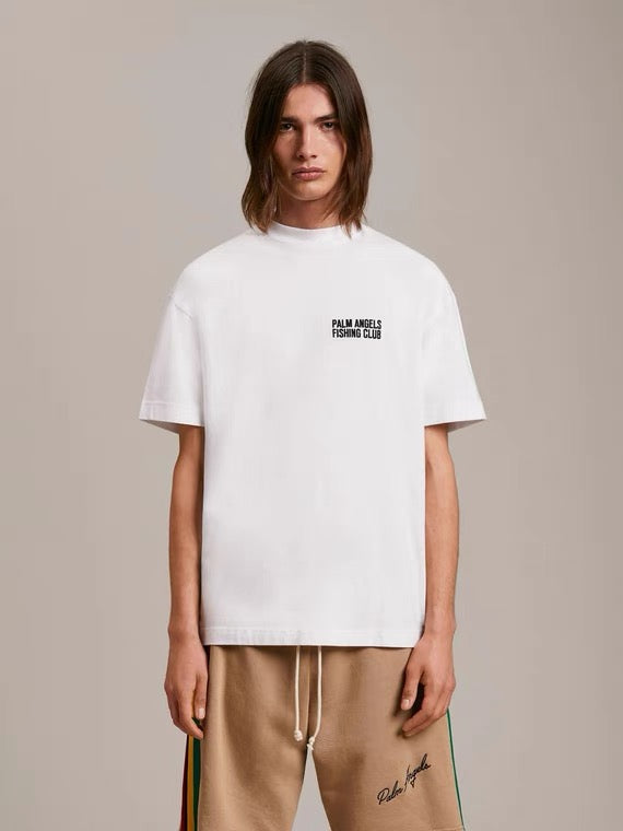 Palm Angels Fishing Club Embroidered Tee