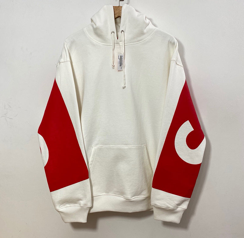 Supreme Big Logo Hooded Sweatshirt White