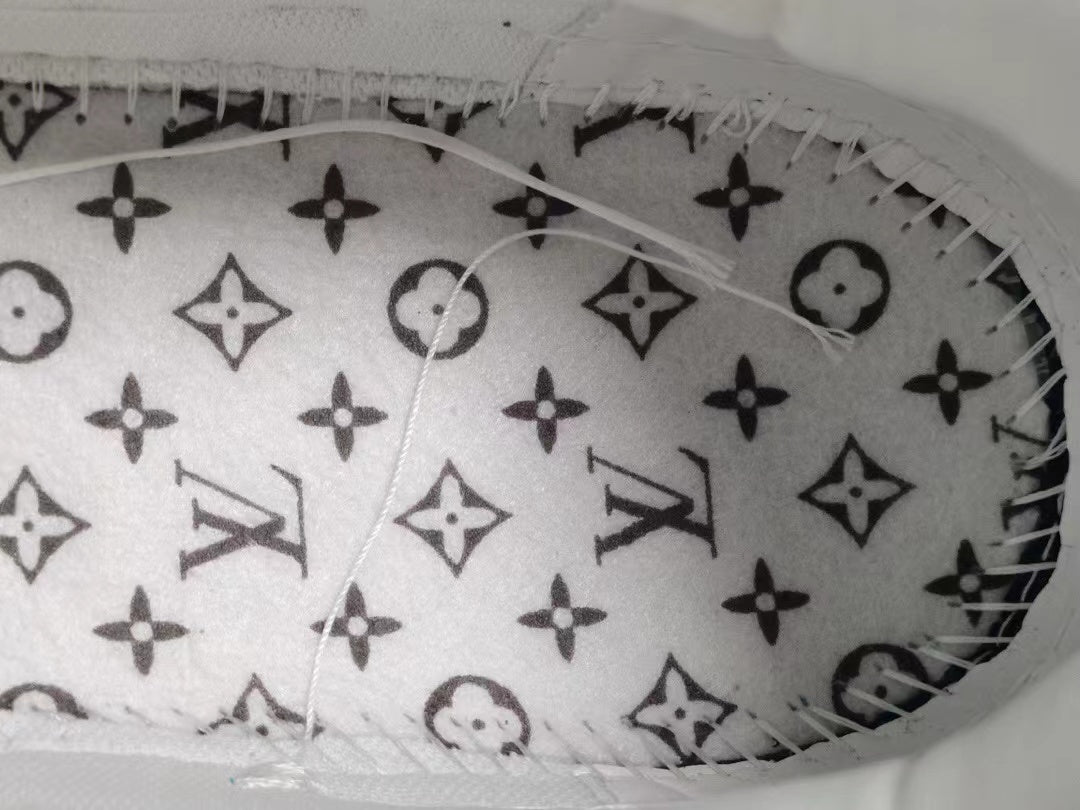 Louis Vuitton LV Trainer Monogram Denim White Blue