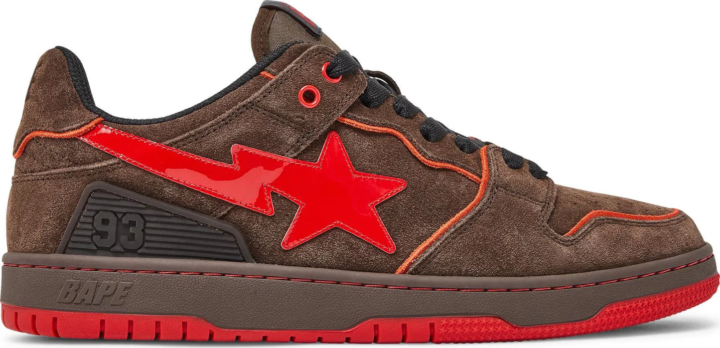 A Bathing Ape Bape SK8 Sta 'Brown Red'