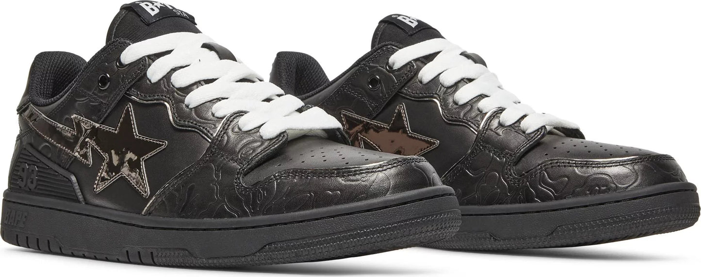 Sk8 Sta Low 'Black Silver'