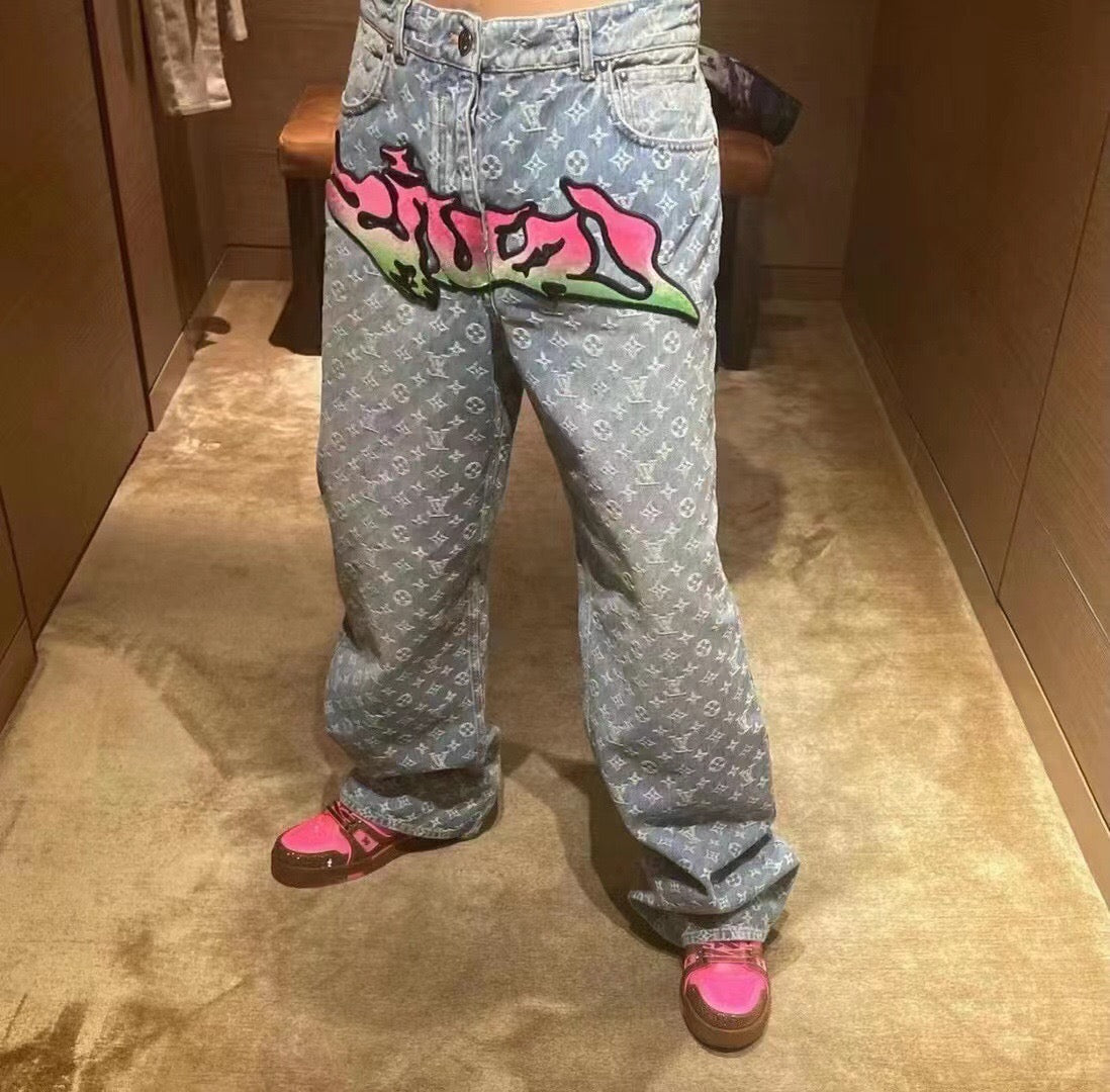 Louis Vuitton Baggy Denim Pants Indigo