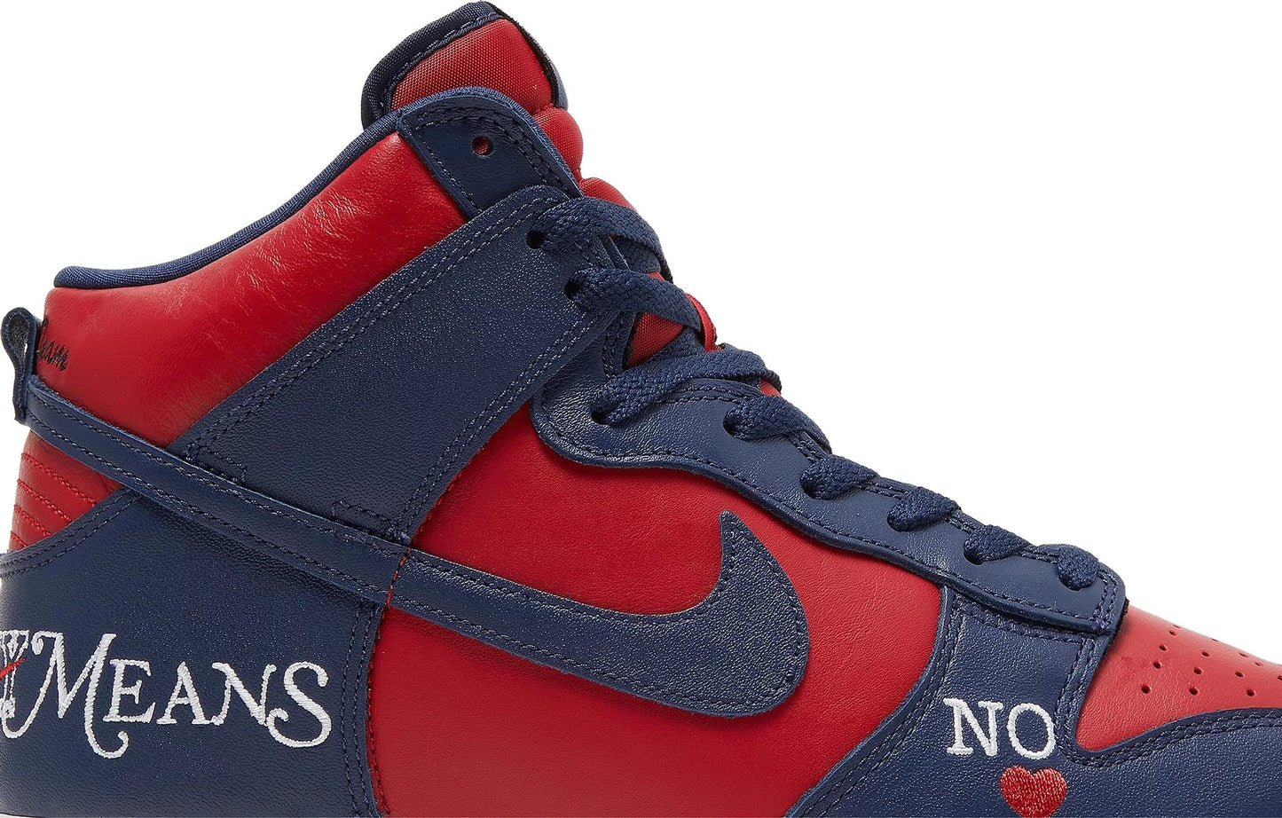 Supreme x Dunk High SB 'By Any Means - Red Navy'