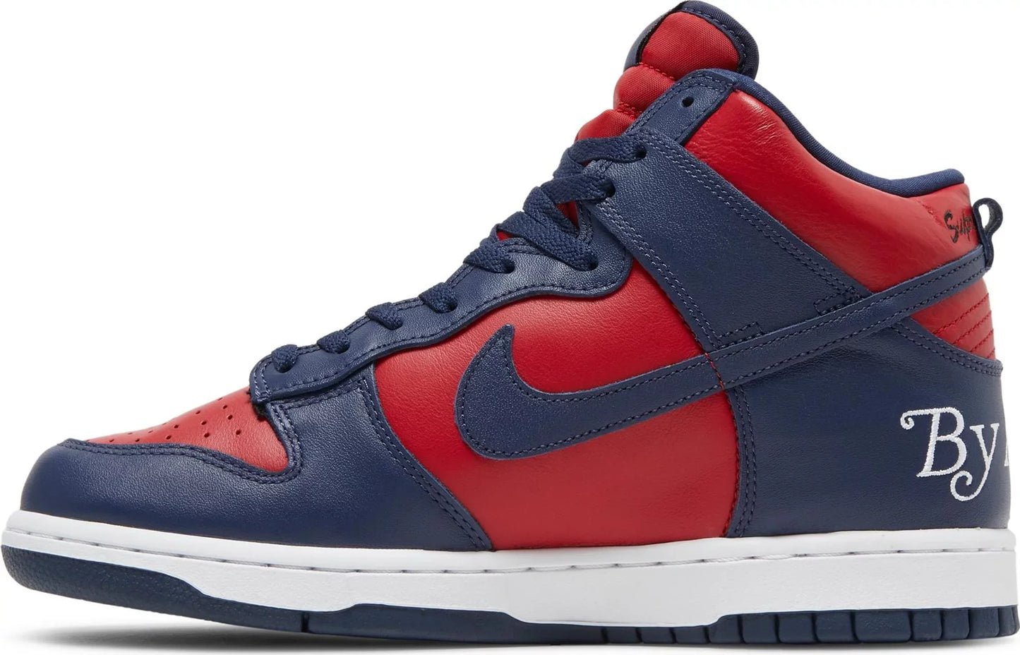 Supreme x Dunk High SB 'By Any Means - Red Navy'