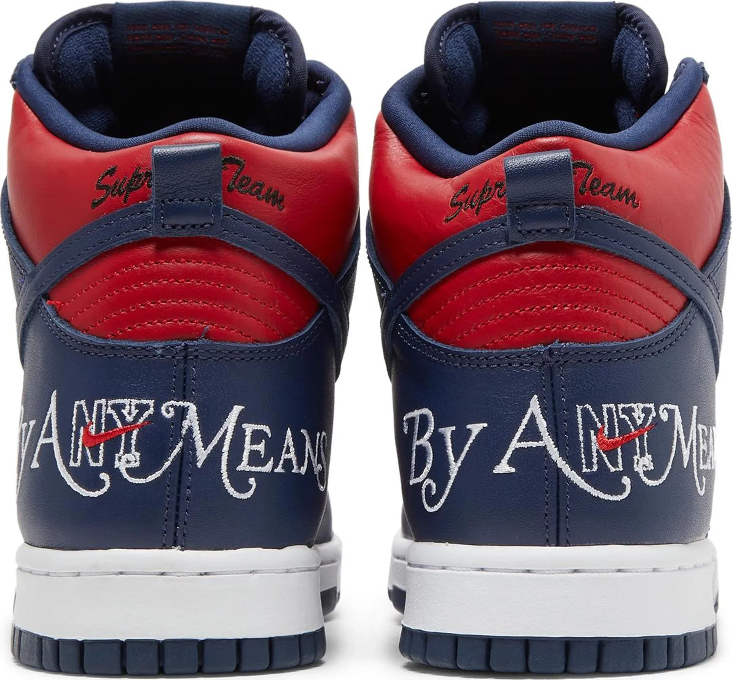 Supreme x Dunk High SB 'By Any Means - Red Navy'