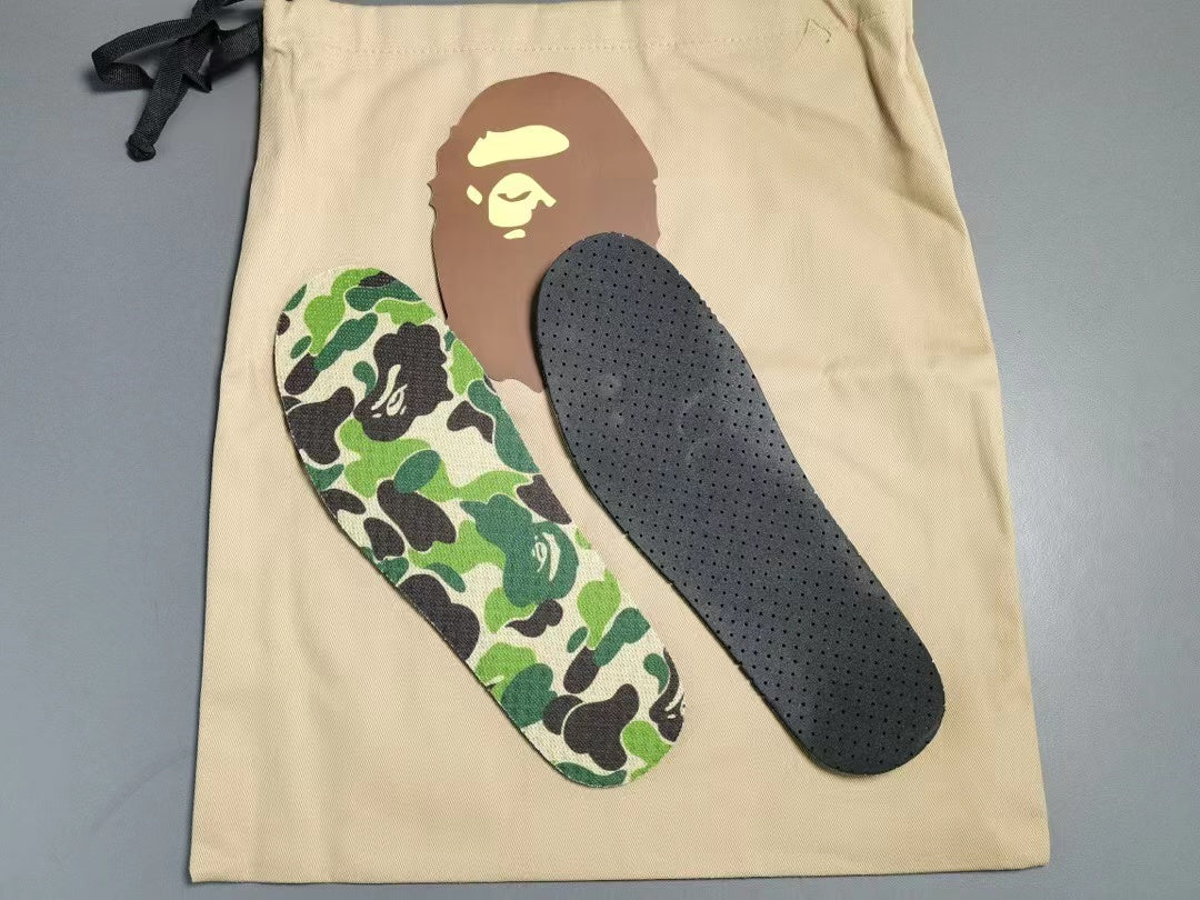A Bathing Ape Bape SK8 Sta White Silver