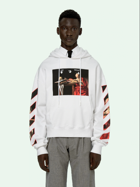 Off-White Caravaggio Diag Sleeve Hoodie