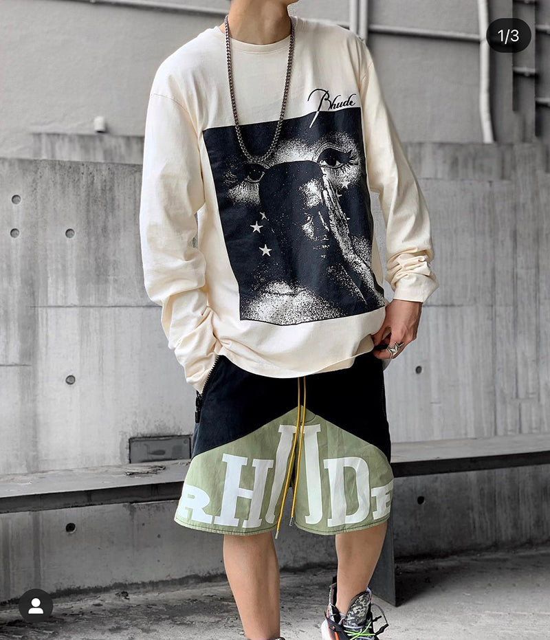 Rhude YACHTING Shorts Black Red
