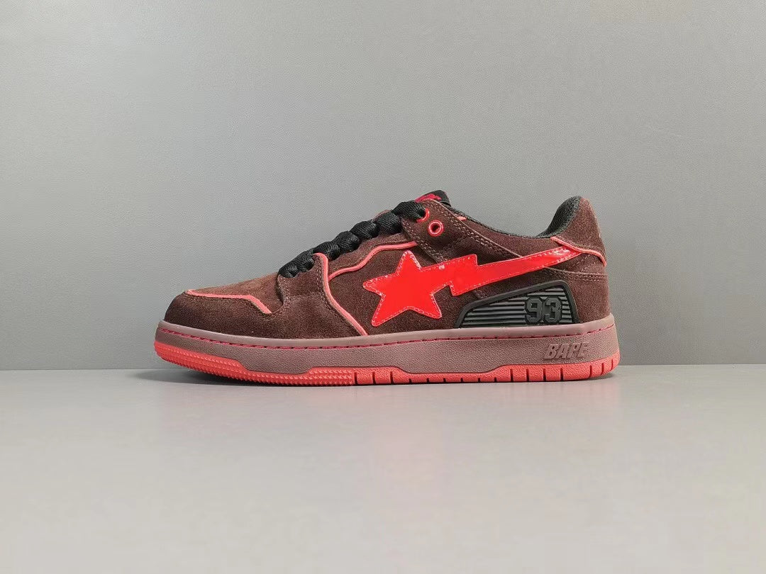 A Bathing Ape Bape SK8 Sta 'Brown Red'
