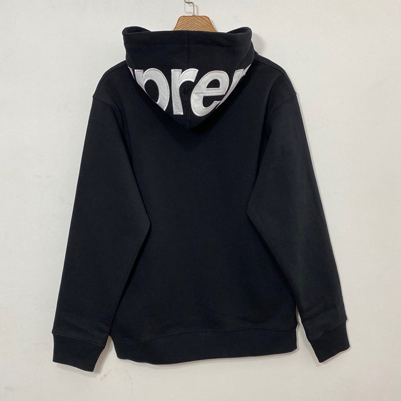 Supreme Contrast Hooded Sweatshirt Black