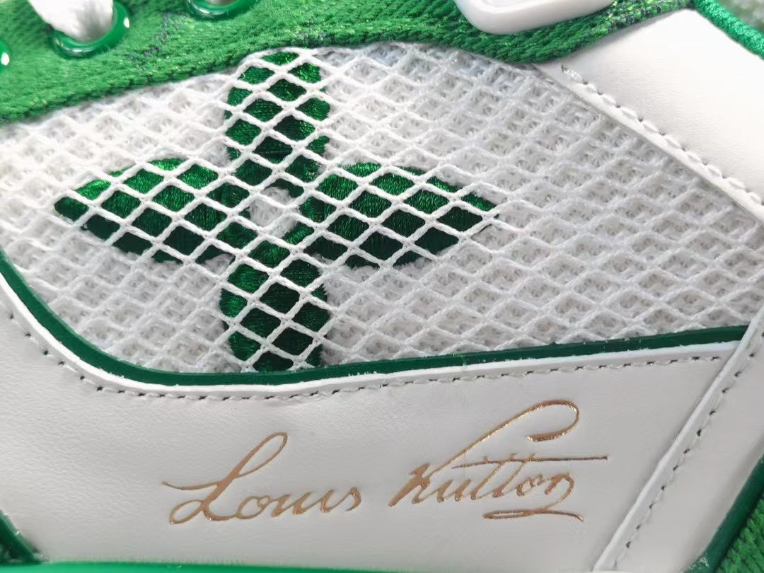 Louis Vuitton Trainer Monogram Denim Green