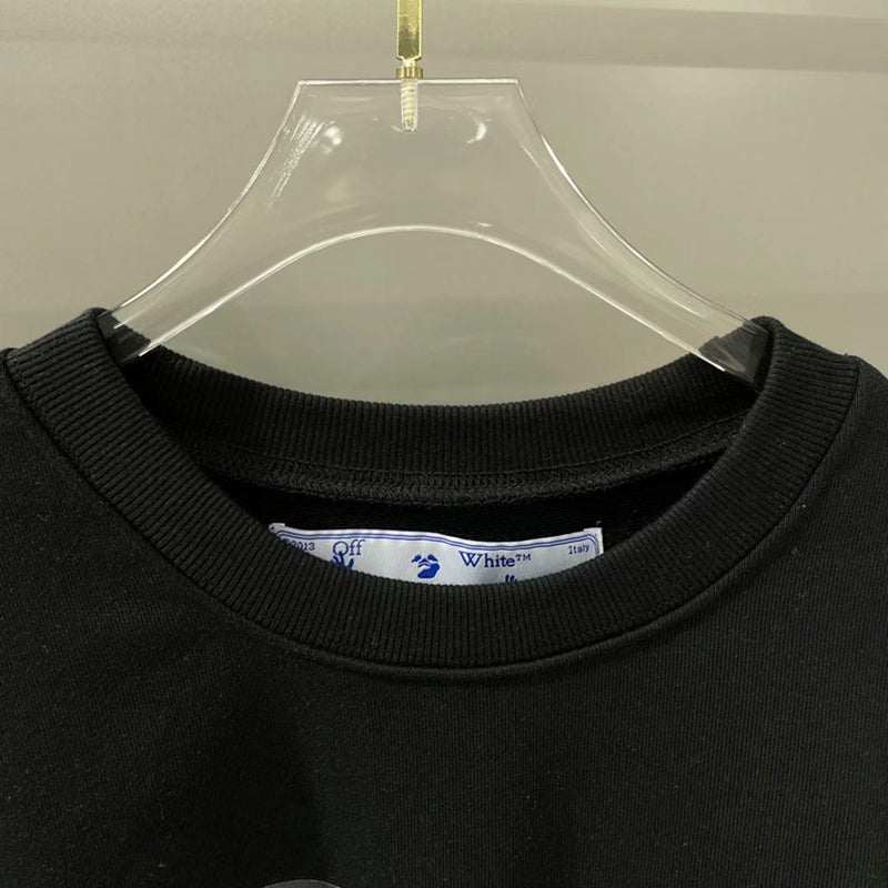 Off-White Caravaggio Diag Sleeve Crewneck Black/Red