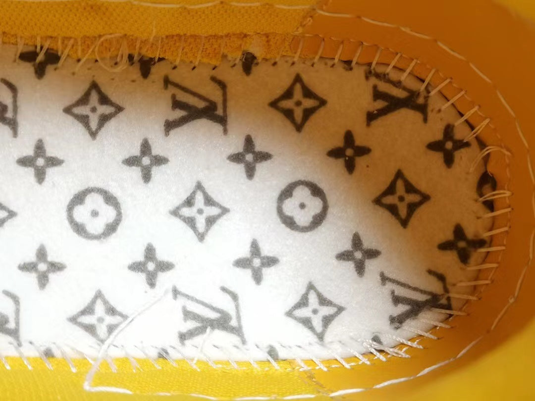 Louis Vuitton Trainer Monogram Denim Yellow