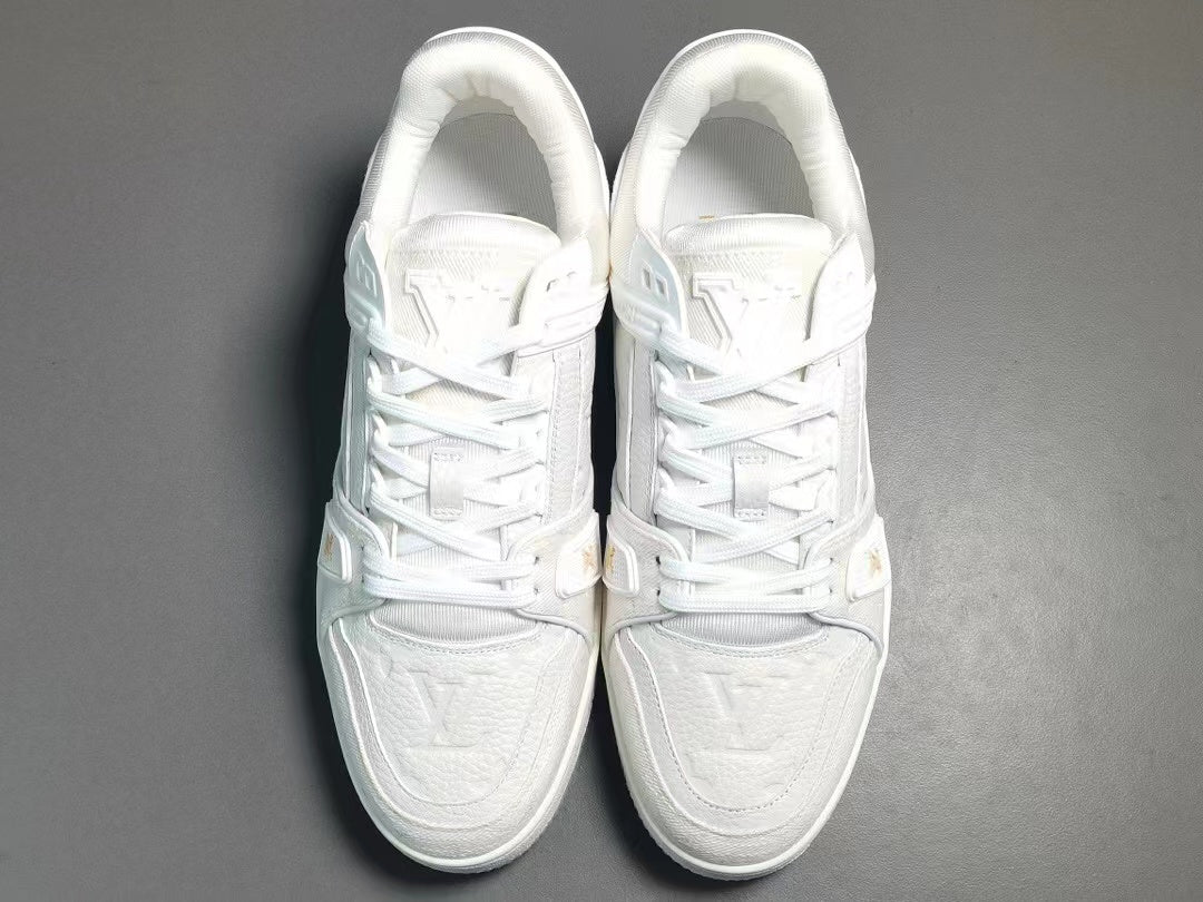 Louis Vuitton Trainer White Monogram Denim White