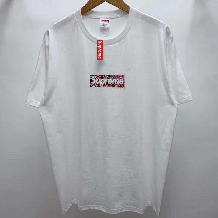 Supreme Takashi Murakami COVID-19 Relief Box Logo Tee White