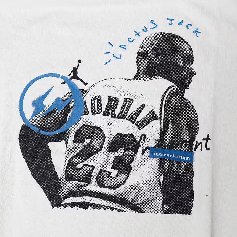 Travis Scott x Jordan x Fragment T-shirt - White / Black