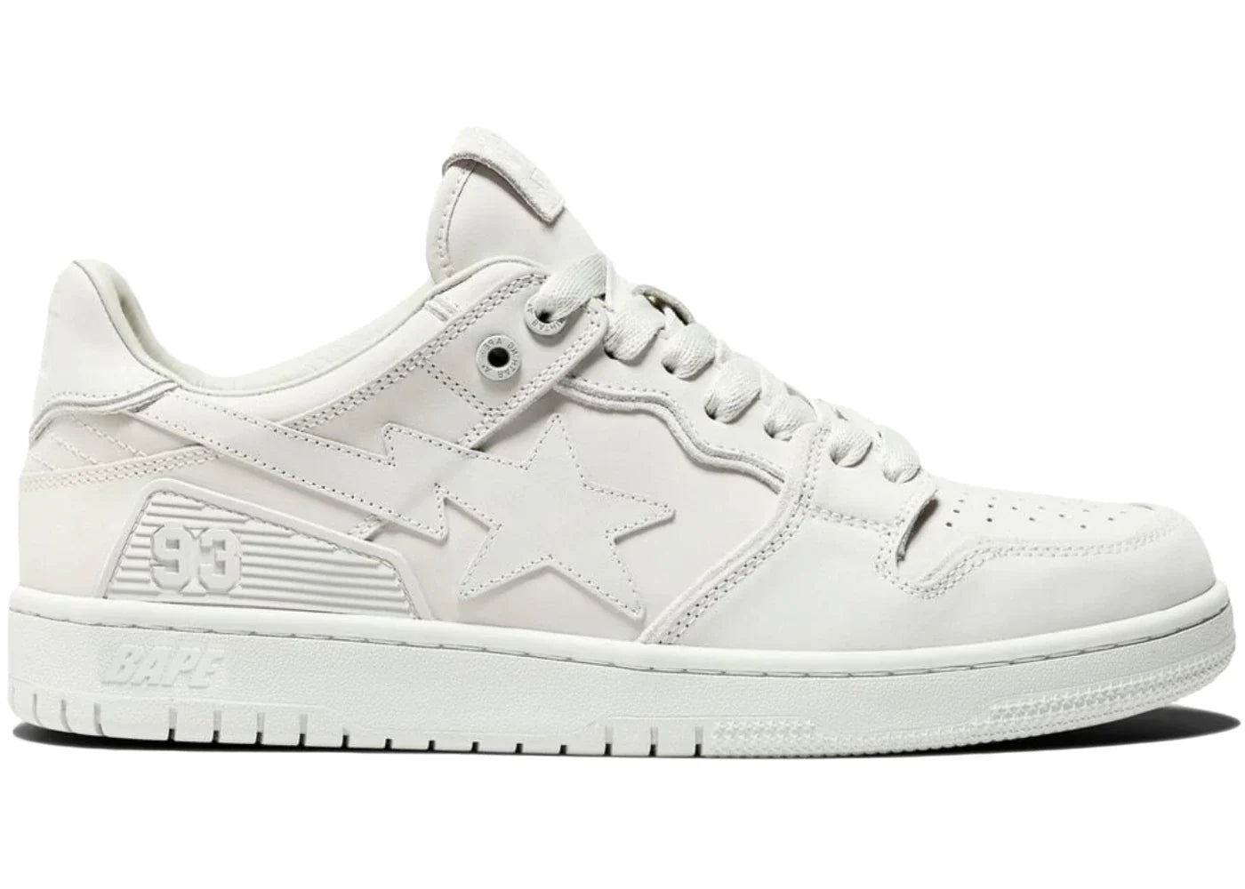 A Bathing Ape Bape SK8 Sta Triple White