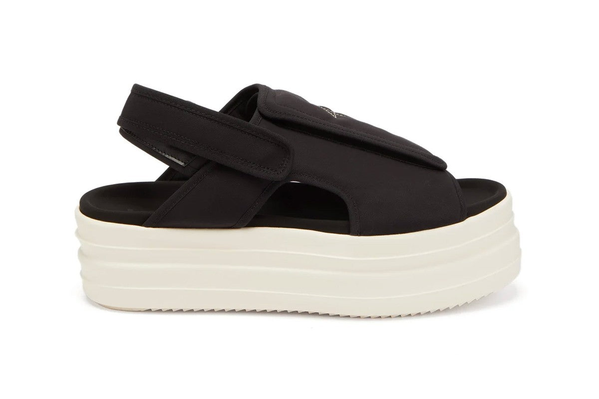 Rick Owens DRKSHDW White Double Bumper Sandals