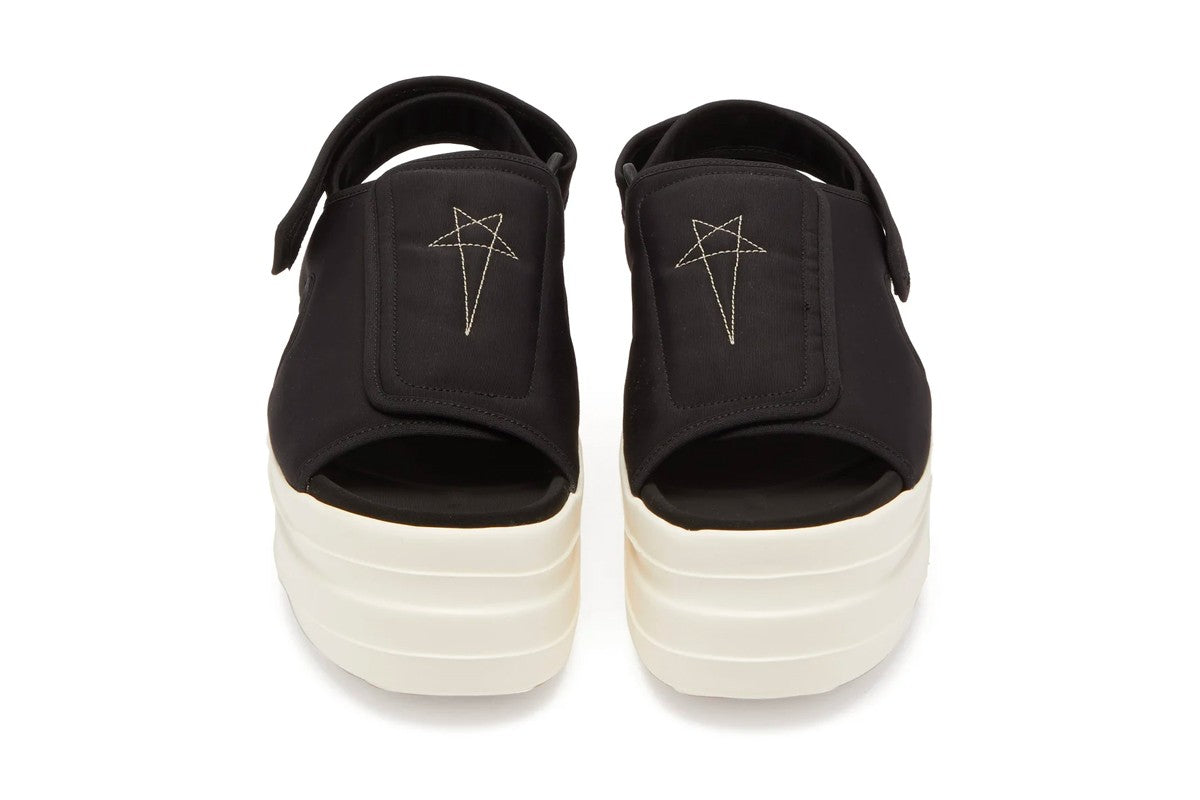 Rick Owens DRKSHDW White Double Bumper Sandals