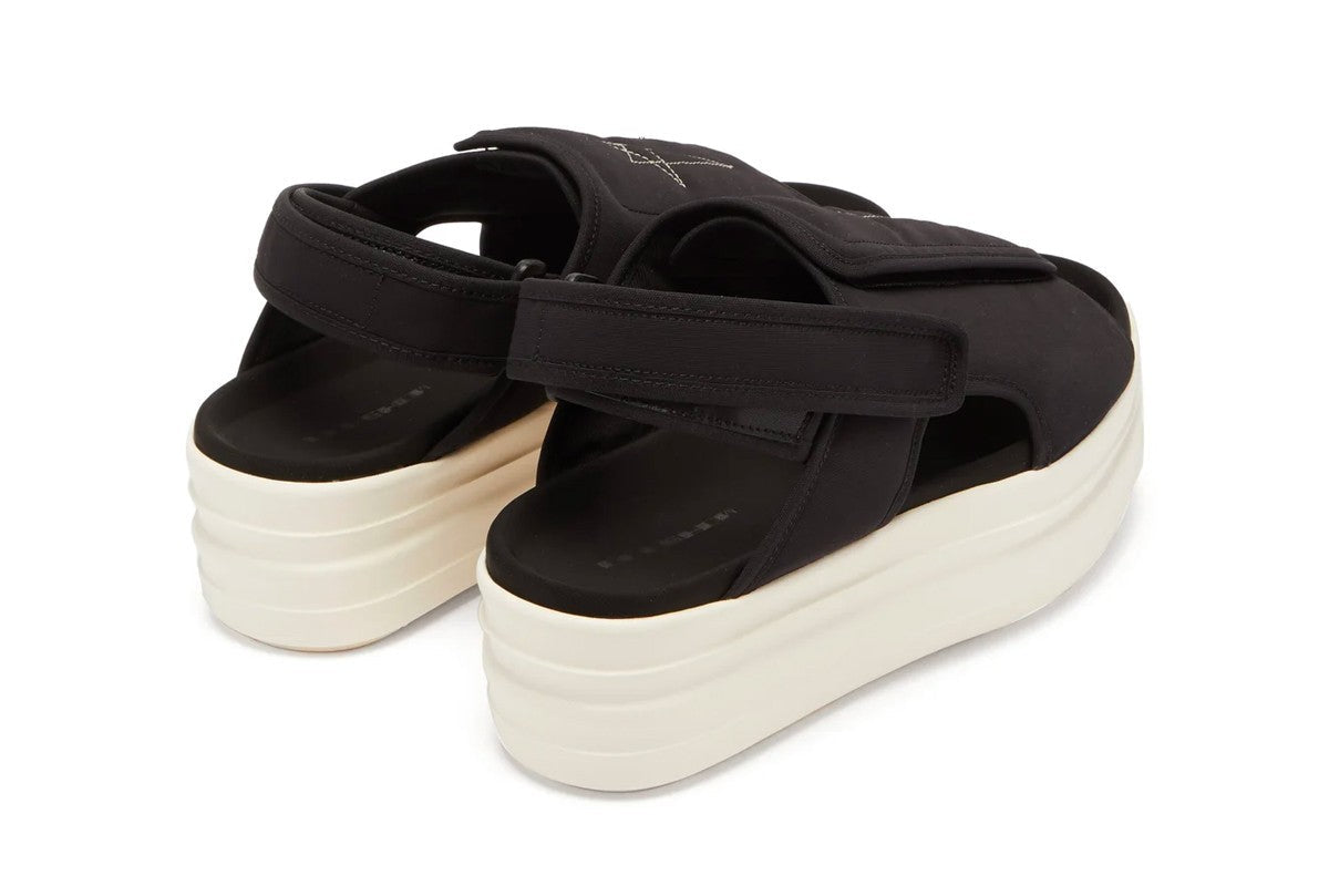 Rick Owens DRKSHDW White Double Bumper Sandals