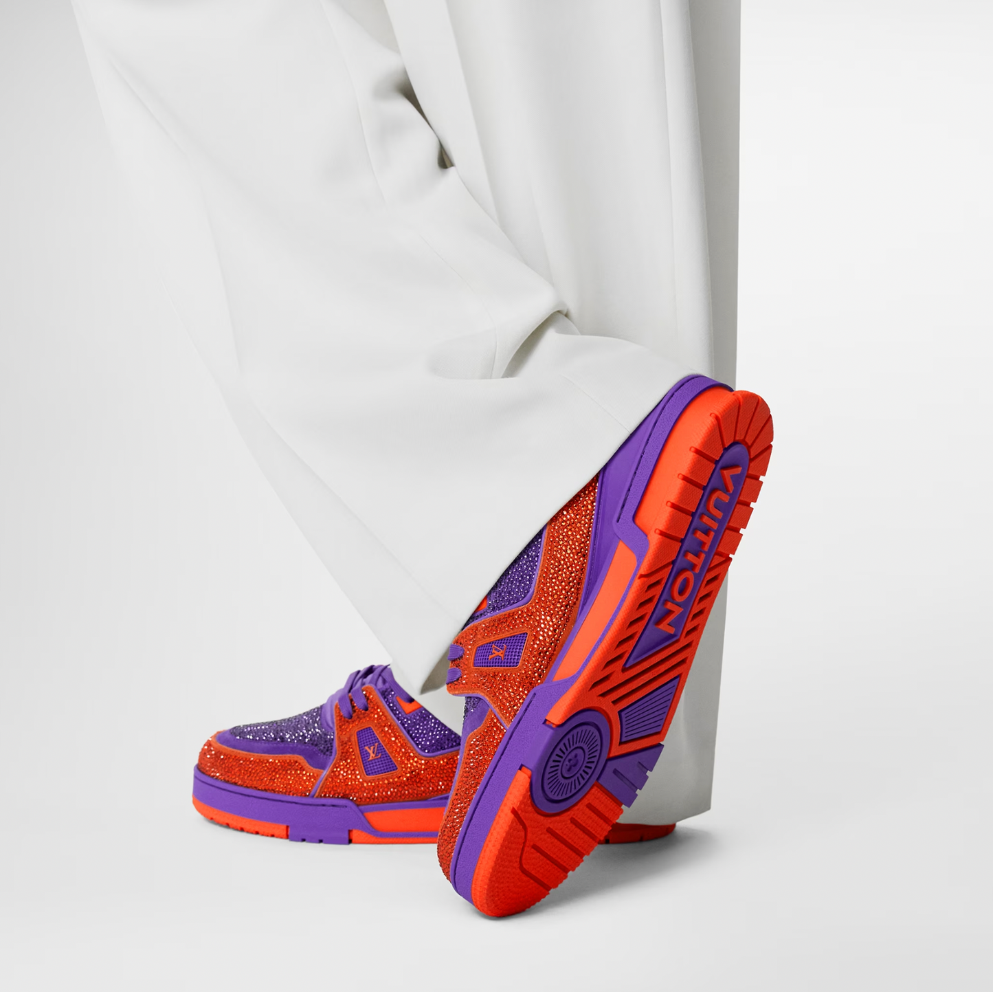 Louis Vuitton LV Trainer Crystal Purple Orange
