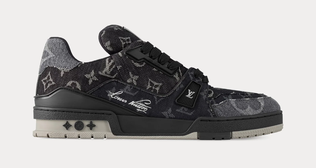 Louis Vuitton LV Trainer Monogram Black Denim