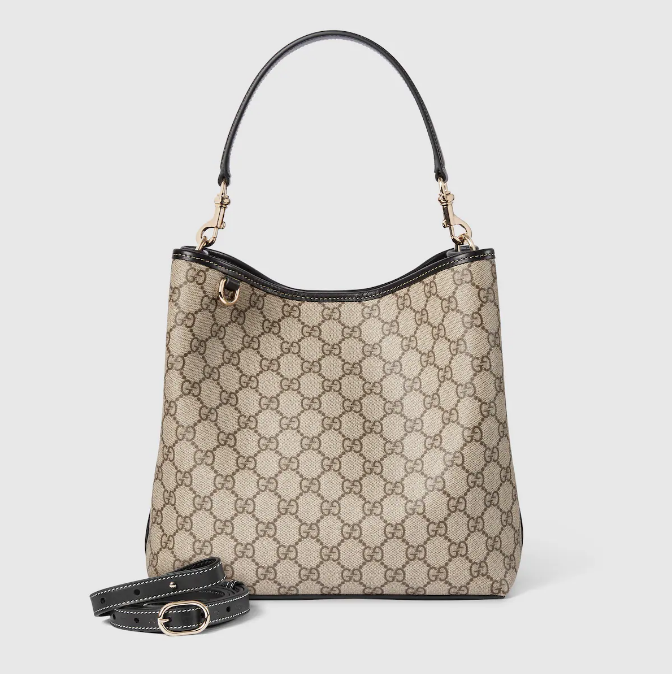 GUCCI GG Emblem medium bucket bag