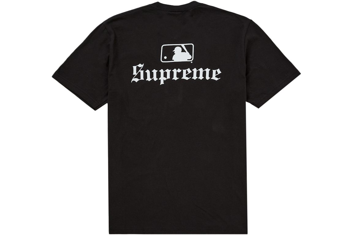 Supreme MLB Teams Sox Tee ' Black'